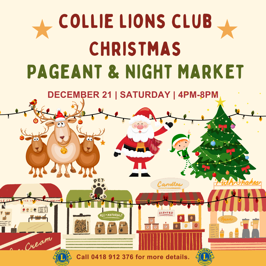 Collie Lions Christmas Pageant and Night Markets