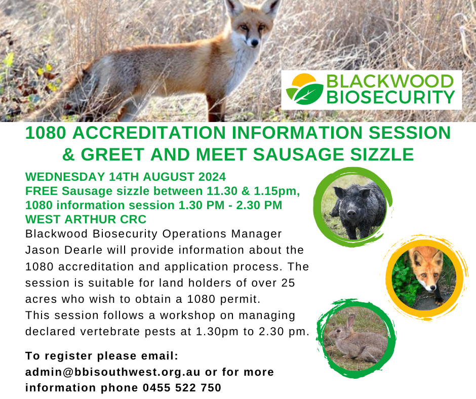 Blackwood Biosecurity 1080 Workshop